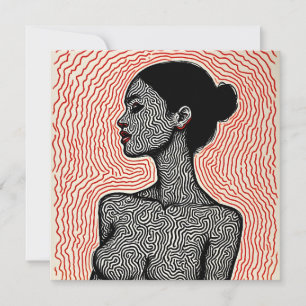 Convites Labirinto de Seu Despertar – Um Retrato Minimalist