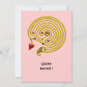 Convites LABIRINTO HIPER ,rosa