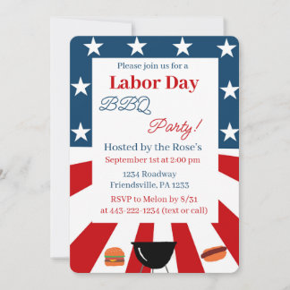 Convites labor day invitation