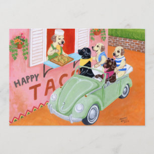 Convites Labradores do Taco Fun