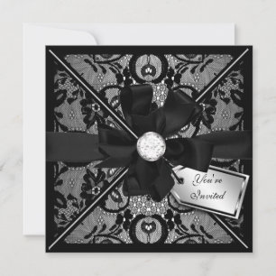 Convites Lace Floral Convide com Arco Diamond