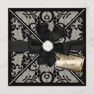 Convites Lace Floral Convide com Arco Diamond