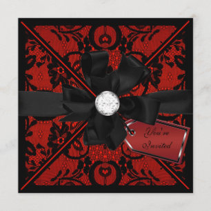 Convites Lace Floral Convide com Arco Diamond