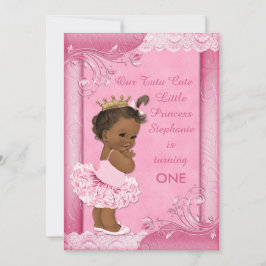 Convites Laço bonito do falso do primeiro aniversario do