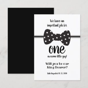 Convites Laço para pedido de porta-anel