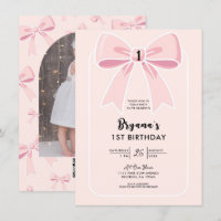 Laços Rosa Fofos Coquette Casa Charme 1º Aniversár