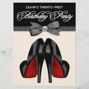 Convites Lacre Preto Vermelho Gravata de Laço Aniversário d