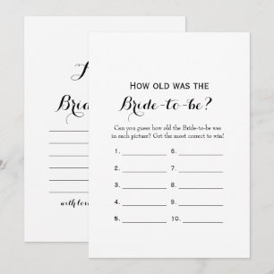 Convites Lado Duplo- 2 Jogo De Chá de panela - Quão Antig