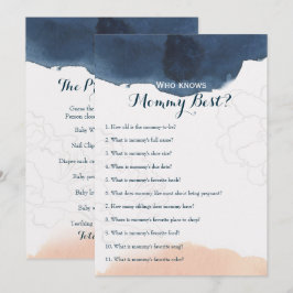 Convites Lado duplo - 2 jogos de Chá de fraldas