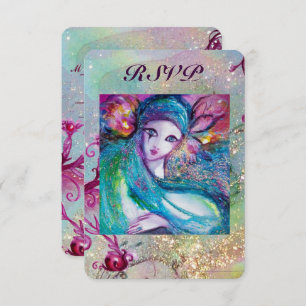 Convites LADY BLUE MASK Venetian Wedtian Mascarada