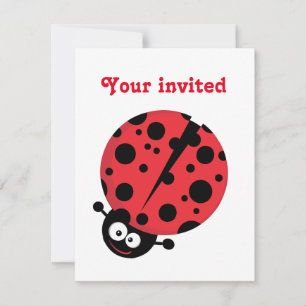Convites Lady Bug Birthday Invite