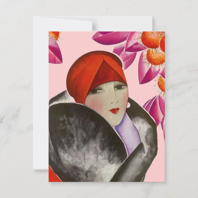 Convites Lady Invivit Fashionable Brunch Tarde Tea (Frente)