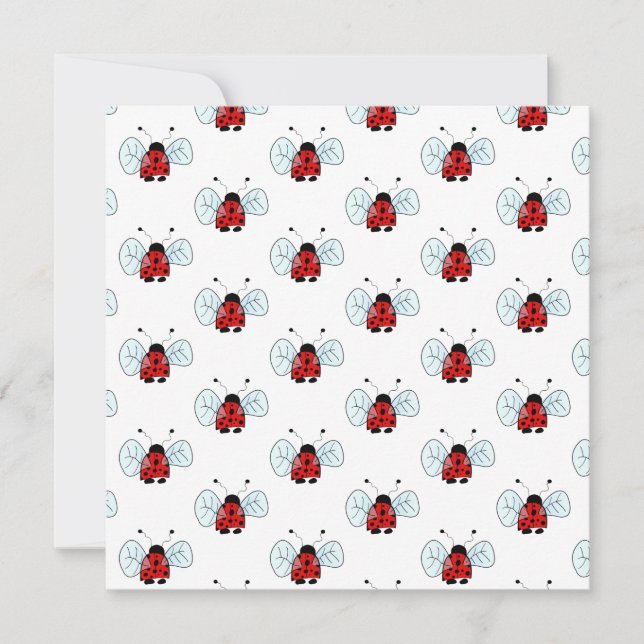 Convites Ladybird (Frente)