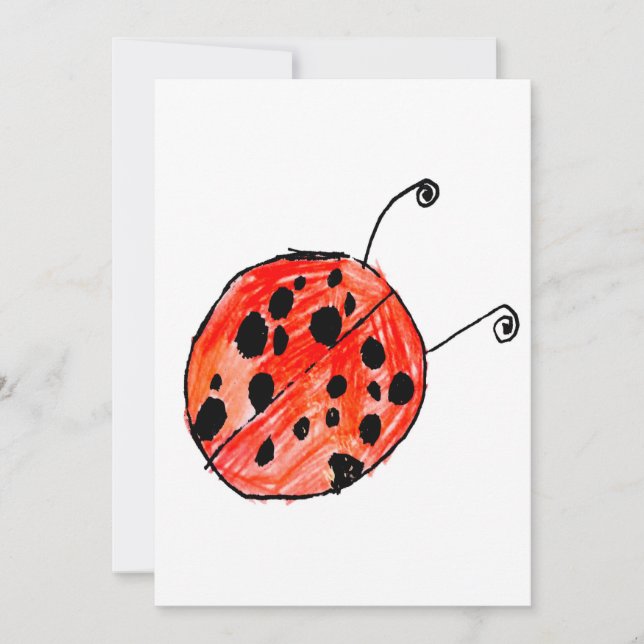 Convites Ladybug (Frente)