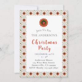 Convites Ladybug Christmas Party