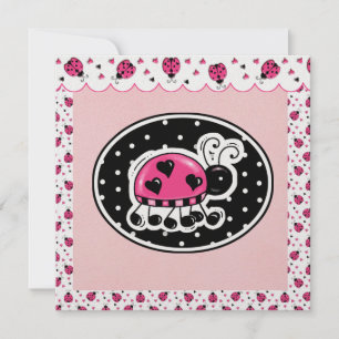 Convites LadyBug sortuda - SRF