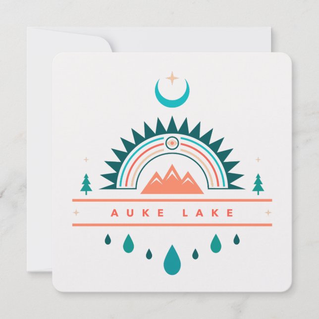 Convites lago auke alaska (Frente)