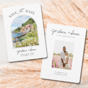 Convites Lago Como Itália Wedding Save the Date