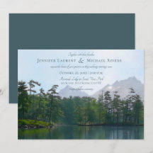 Lago das montanhas Rustic Natureza ama casamento