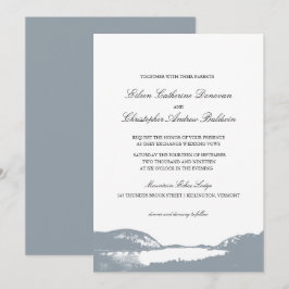 Convites Lago de Montanha Bonito| Casamento