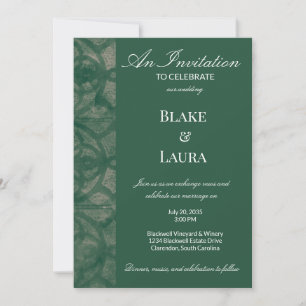 Convites Lago Esmeralda Outono Muscadine Batik Personalizad