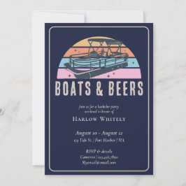 Convites Lago House NMaritime Boats Beers Bachelor Party