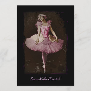 Convites Lago swan do vintage