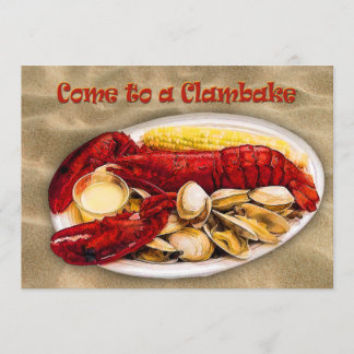 Convites Lagosta e Clambake