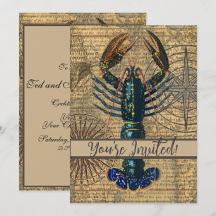 Convites Lagostim Marisco Marisco Maine Oceano Clássico