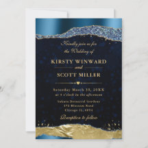 Lágrimas de Glam Azuis e Douradas e Casamento de B