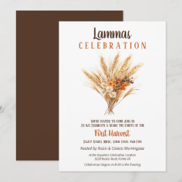 Convites Lammas Pagan Fall Harvest Buquê