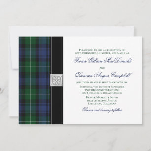 Convites Lamont Tartan Scottish Celtic Weditation