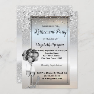 Convites Lâmpada de Prata,Vidro,Ballons - Partido da Reform