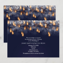 Convites Lâmpadas Penduradas Vintage Casamento Rústico