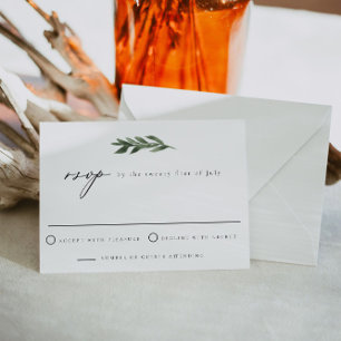 Convites LANA Modern Bohemian Watercolor Greenery RSVP