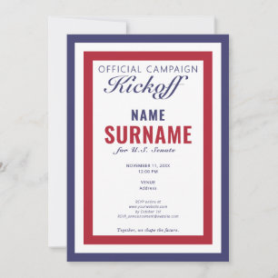 Convites Lançamento da Campanha Gala do Candidato Político