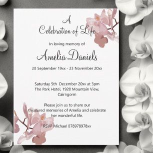 Convites Lançamento da Celebração Orquídea Rosa da Vida