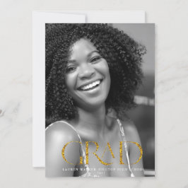 Convites lançamento do formando de script elegante do spark