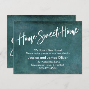Convites Lançamento do Home Sweet Home Grunge Teal