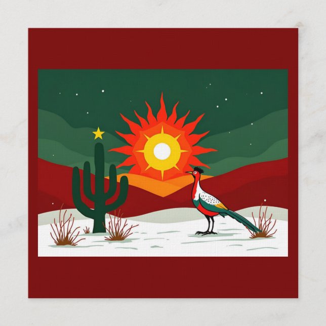 Convites Land of Enchantment Holiday  (Frente)