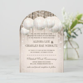 Convites Lanterna de Papel de Casamento das Estrelas