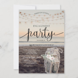 Convites Lanterna,Luzes de Cordas,Flores,Noivado de Praia