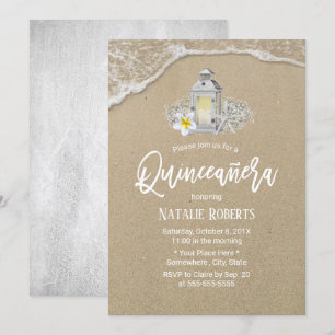 Convites Lanterna rústica do vintage da estrela do mar da