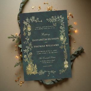 Convites Lanterna Verde Conto de Fadas Casamento Fairycore 