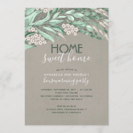 Convites Lar Rustic Greenery Casa Doce Casa Aquecendo