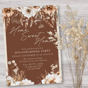 Convites Lar Rustic Home Sweet Pampas Grass