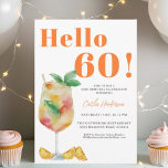 Convites Laranja Diversão Bebida 60º Aniversário<br><div class="desc">Orange Fun Beink 60th Birthday Invitation Torne seu evento memorável com este divertido convite de 60º aniversário para fruta laranja. As cores vibrantes e os pincéis macios dão ao design uma sensação caprichosa e artística,  fazer-a uma escolha perfeita para um aniversário cheio de alegria e celebração.</div>