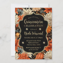 Laranja Laranja Marrom Queda Deixa Quinceanera