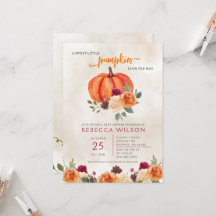 Laranja Pequeno Abóbora Sexo Chá de fraldas Neutro