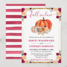 Laranja queimado e Casamento outono Floral Vermelh